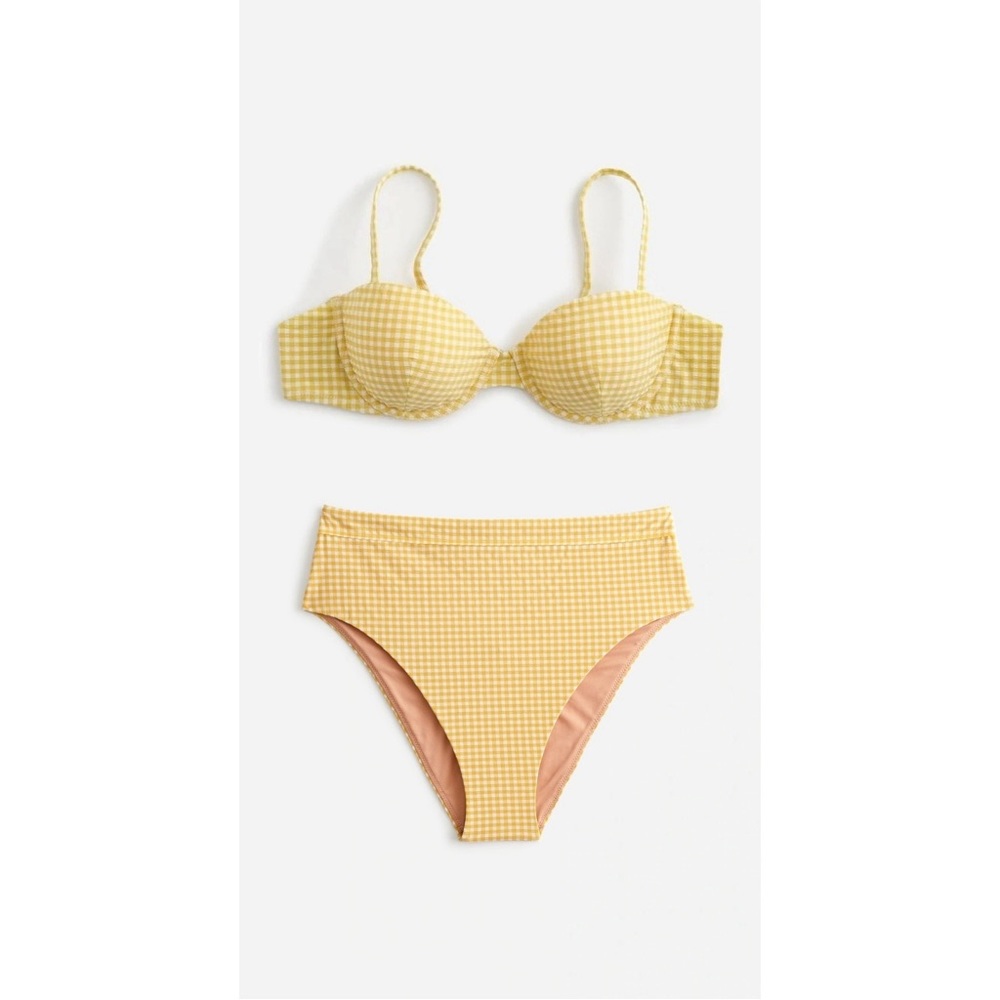NWT Madewell gingham seersucker bikini set